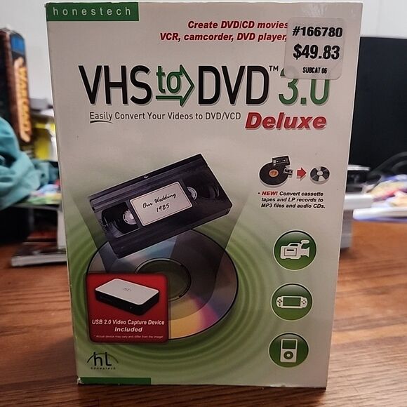 Honestech Other - VHS To DVD 3.0 Deluxe Convert Videos To Dvd Honestech